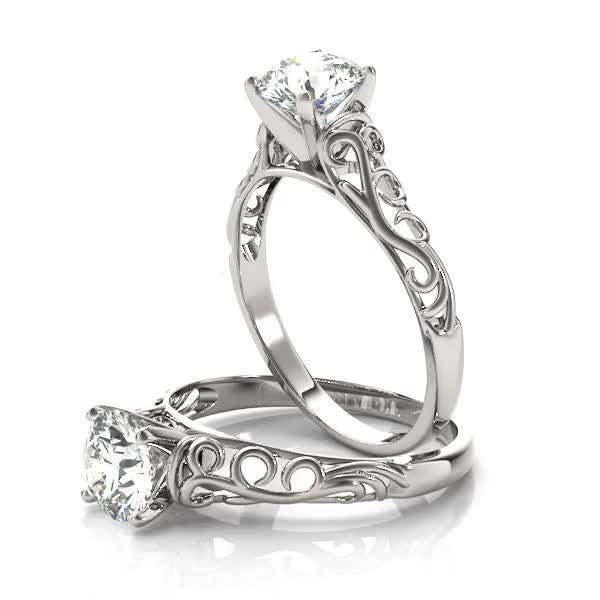 Filigree solitaire deals ring
