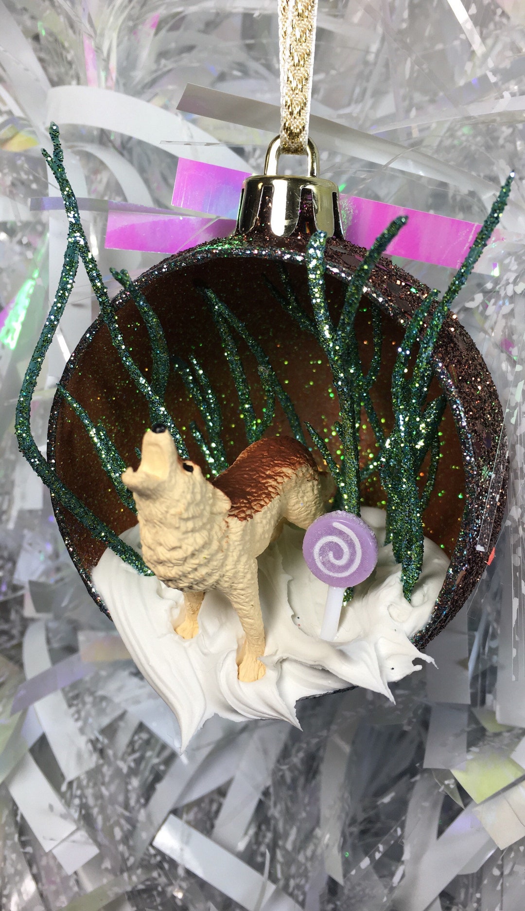 Coyote Christmas Ornament 