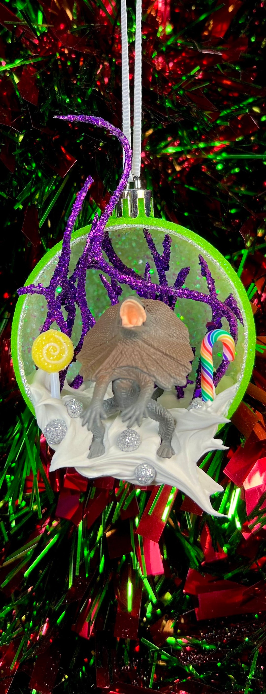 Frilled Lizard Christmas Ornament Terrarium Etsy