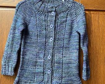 Girls Knitted Cardigan Coat  - 2 Yr - READY TO SHIP