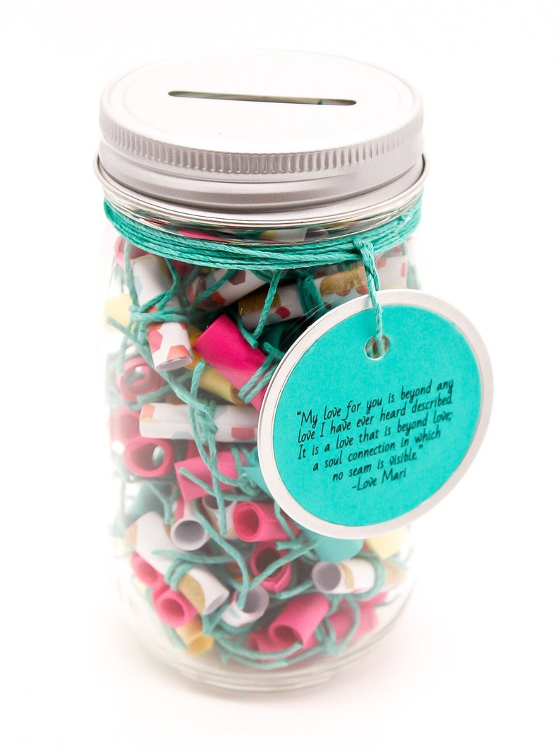Message Filled Mason Jar Wish Jar Teacher Appreciation Etsy