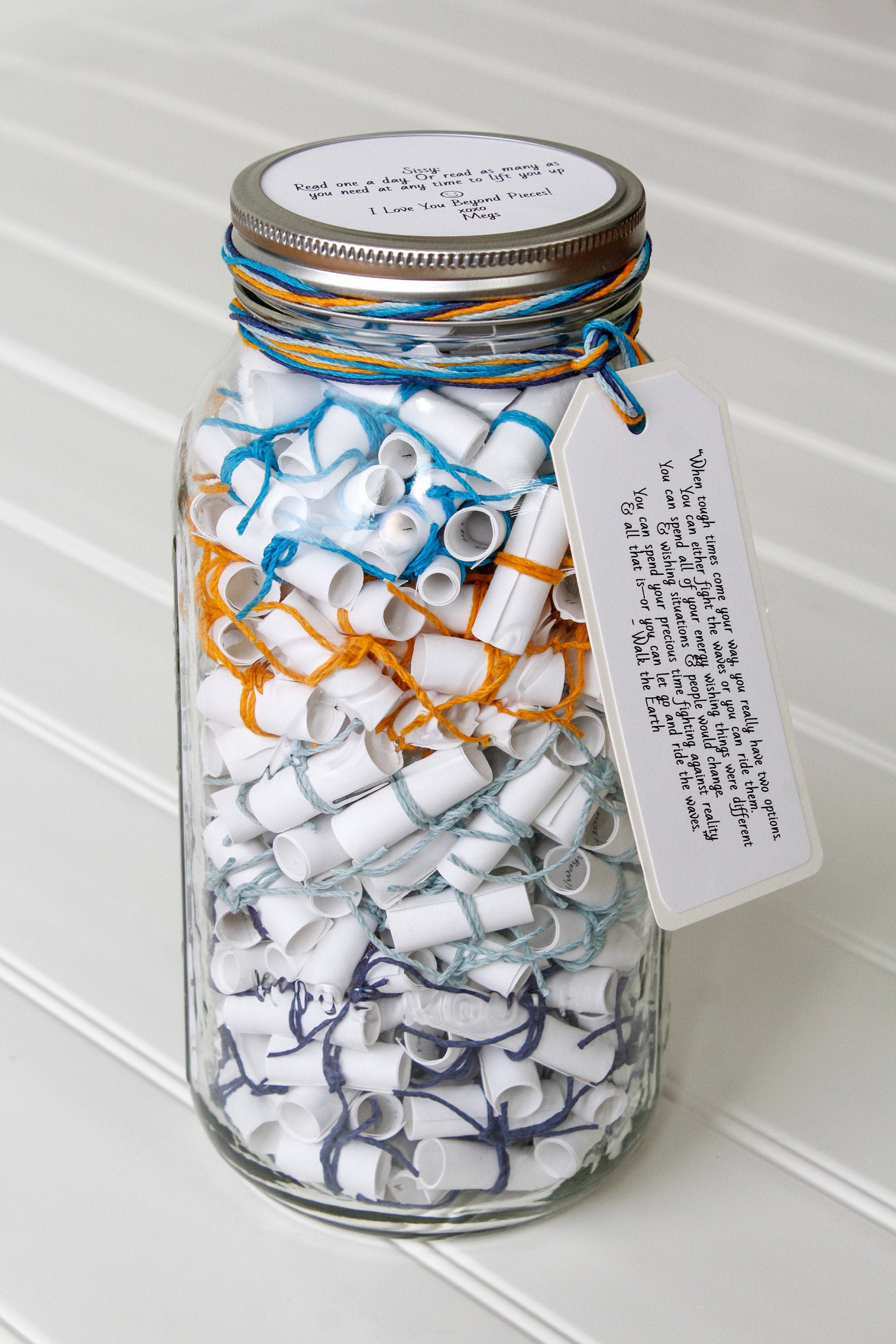 365-message-filled-64-oz-mason-jar-personalized-multi-colored-etsy