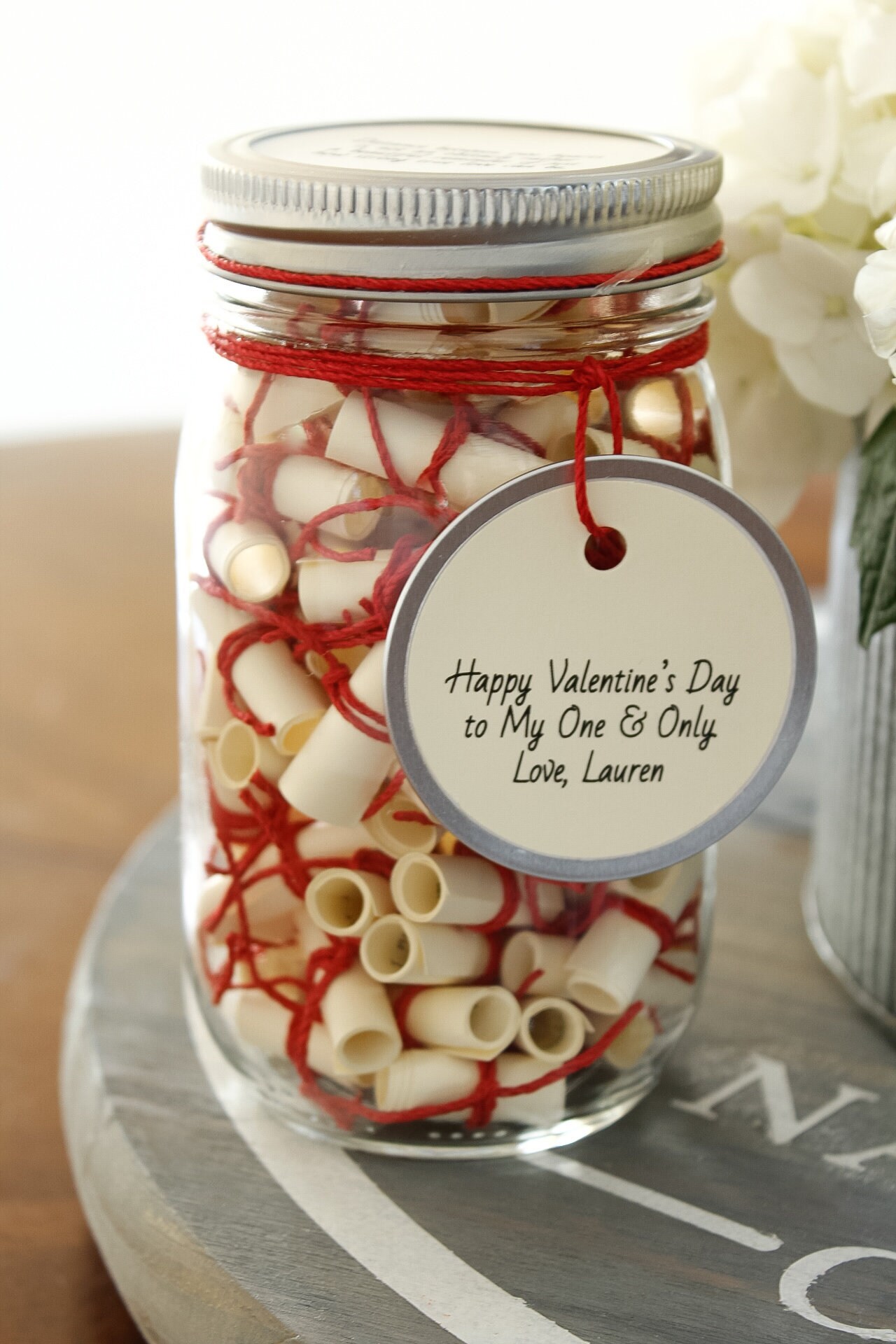 Message Filled Mason Jar love Wish Jar Etsy