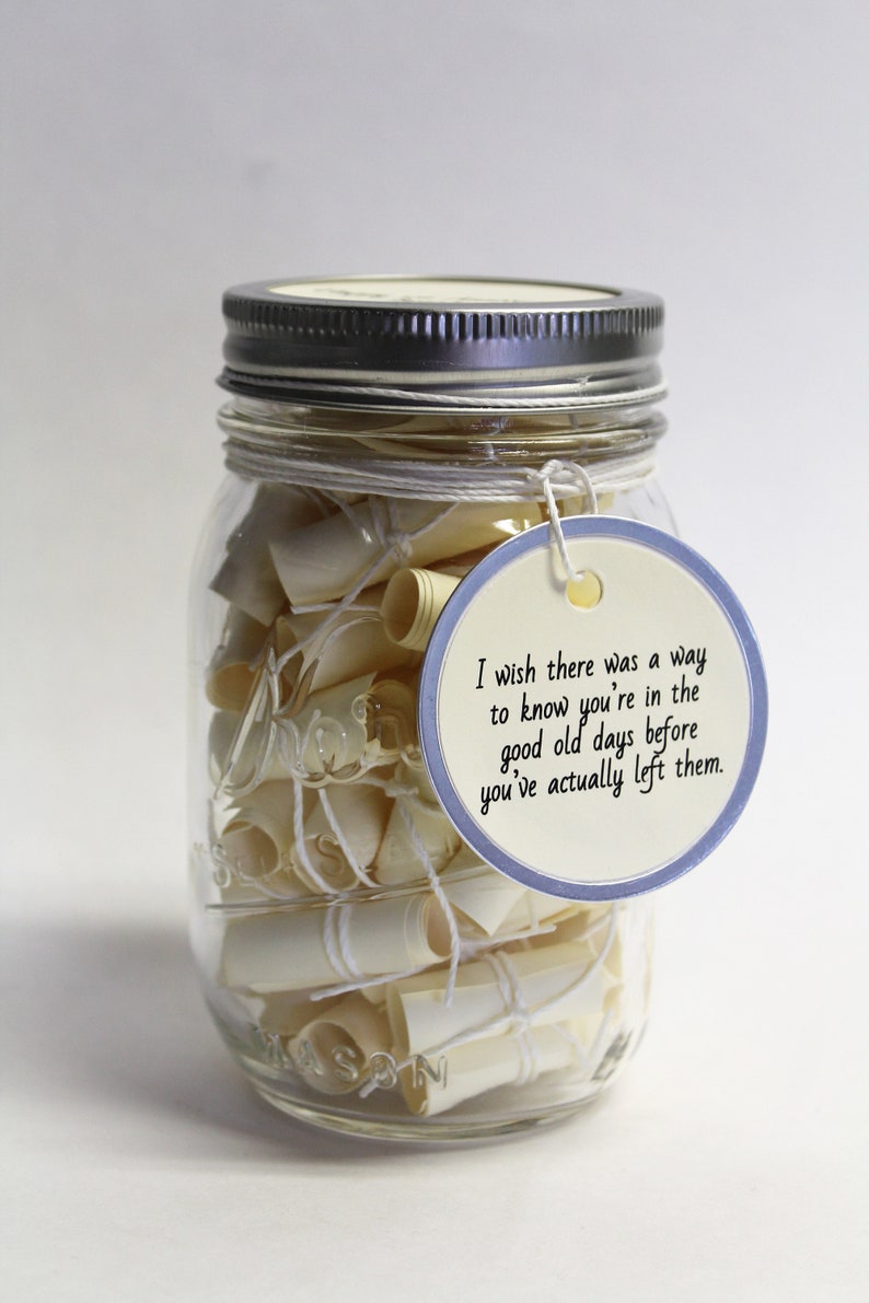 Message Filled Mason Jar Wish Jarlove Etsy