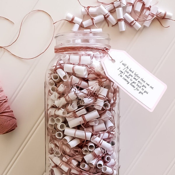 365 Message Filled 64oz Mason Jar - Love