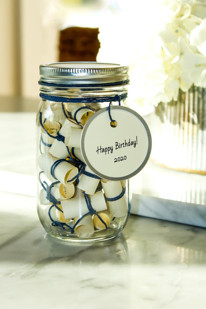 Mason Jar Filled With Personalized Notes of Love Wish Jar Etsy