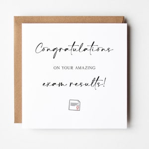 Carte de félicitations pour les résultats de l'examen, Carte de réussite à l'examen, Carte de félicitations pour les résultats de l'examen, Carte de résultats d'examen, Carte de félicitations