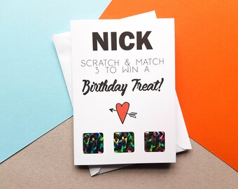Boyfriend Birthday Card, Rude Scratch Off, Naughty,Rude, Husband Card, Dirty Birthday, Girlfriend, Kinky Gift, Novelty, Fiance birthday card