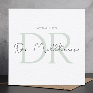 Personalised Doctor Graduation Congratulations Card, Funny Congratulations Card For New Doctor, Medical School Card, Exam Congratulations