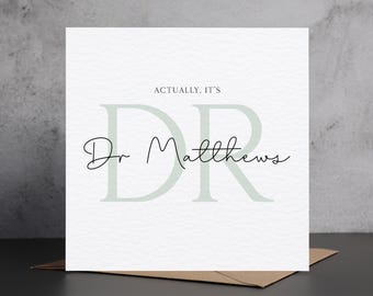 Personalised Doctor Graduation Congratulations Card, Funny Congratulations Card For New Doctor, Medical School Card, Exam Congratulations