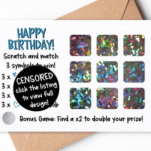 Carte d'anniversaire petit ami à gratter, carte petit ami personnalisée, carte d'anniversaire, carte d'anniversaire amusante, cadeau petit ami, cadeau d'anniversaire petit ami