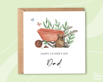 Gardening Father's Day Card, Father's Day Card Gardening, Dad Father's Day, Dad Gardening Card, Dad Garden Fathers Day Card, Garden Dad Card