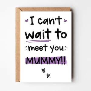 First Mother's Day Card | Mummy Birthday Card | Love From The Bump | New Mummy Card | Can't Wait To Meet You Mummy | Mummy From The Bump