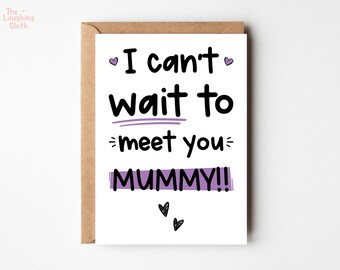 First Mother's Day Card | Mummy Birthday Card | Love From The Bump | New Mummy Card | Can't Wait To Meet You Mummy | Mummy From The Bump