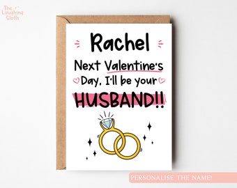 Personalised Fiance Valentine's Card | Fiance Card | Valentines Day Card | Engagement Card | Getting Married | Wedding Ring Card