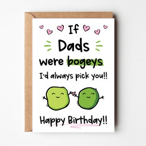 Carte d'anniversaire drôle de papa, carte d'anniversaire drôle pour papa, carte d'anniversaire de papa idiot, carte d'anniversaire de Bogey pour papa, meilleure carte d'anniversaire de papa
