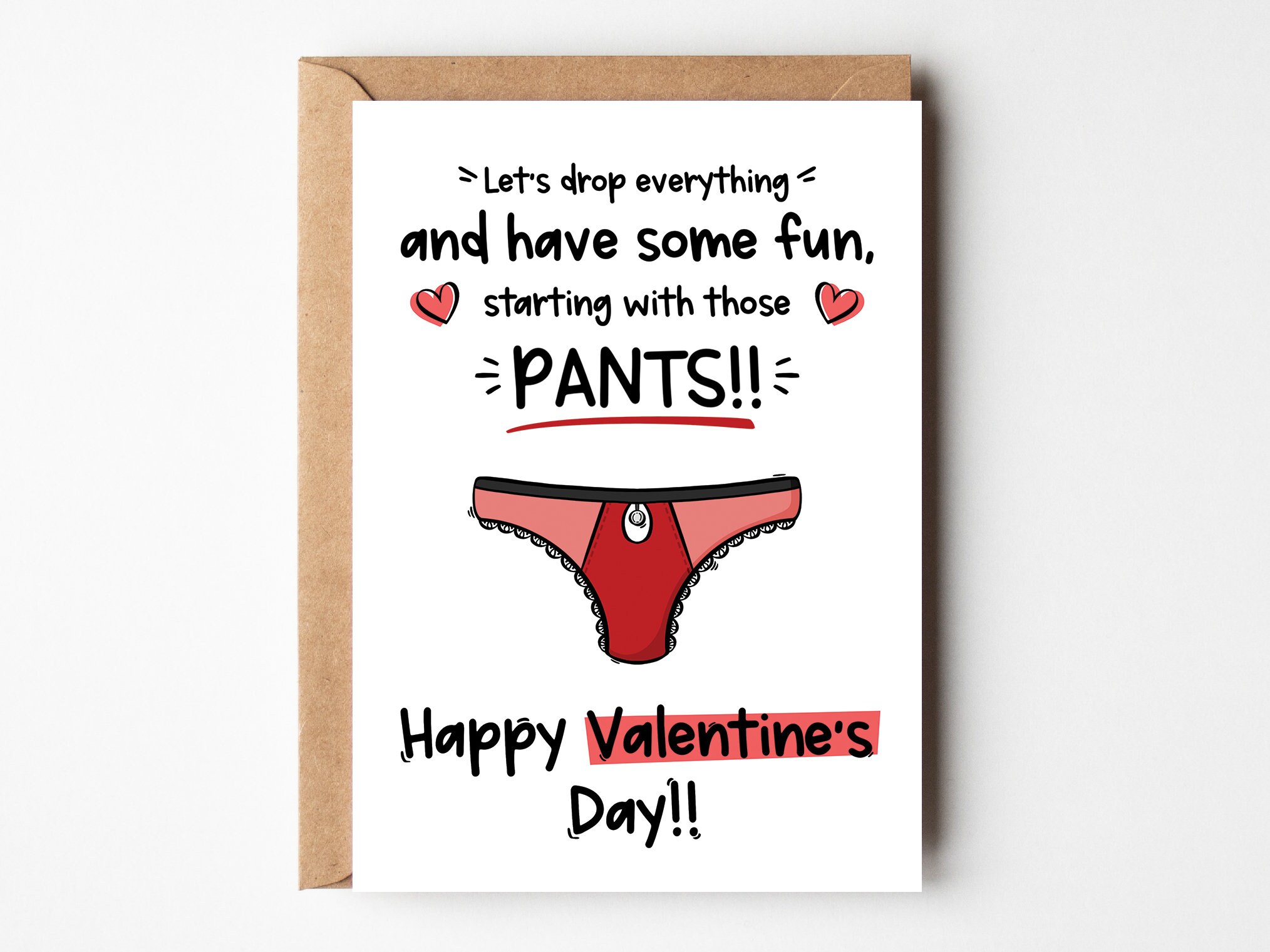 Naughty Girlfriend Valentines Card Cheeky Wife Card Fiance picture
