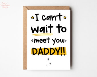 First Father's Day Card | Daddy Birthday Card | Love From The Bump | New Daddy Card | Can't Wait To Meet You Daddy | Daddy From The Bump