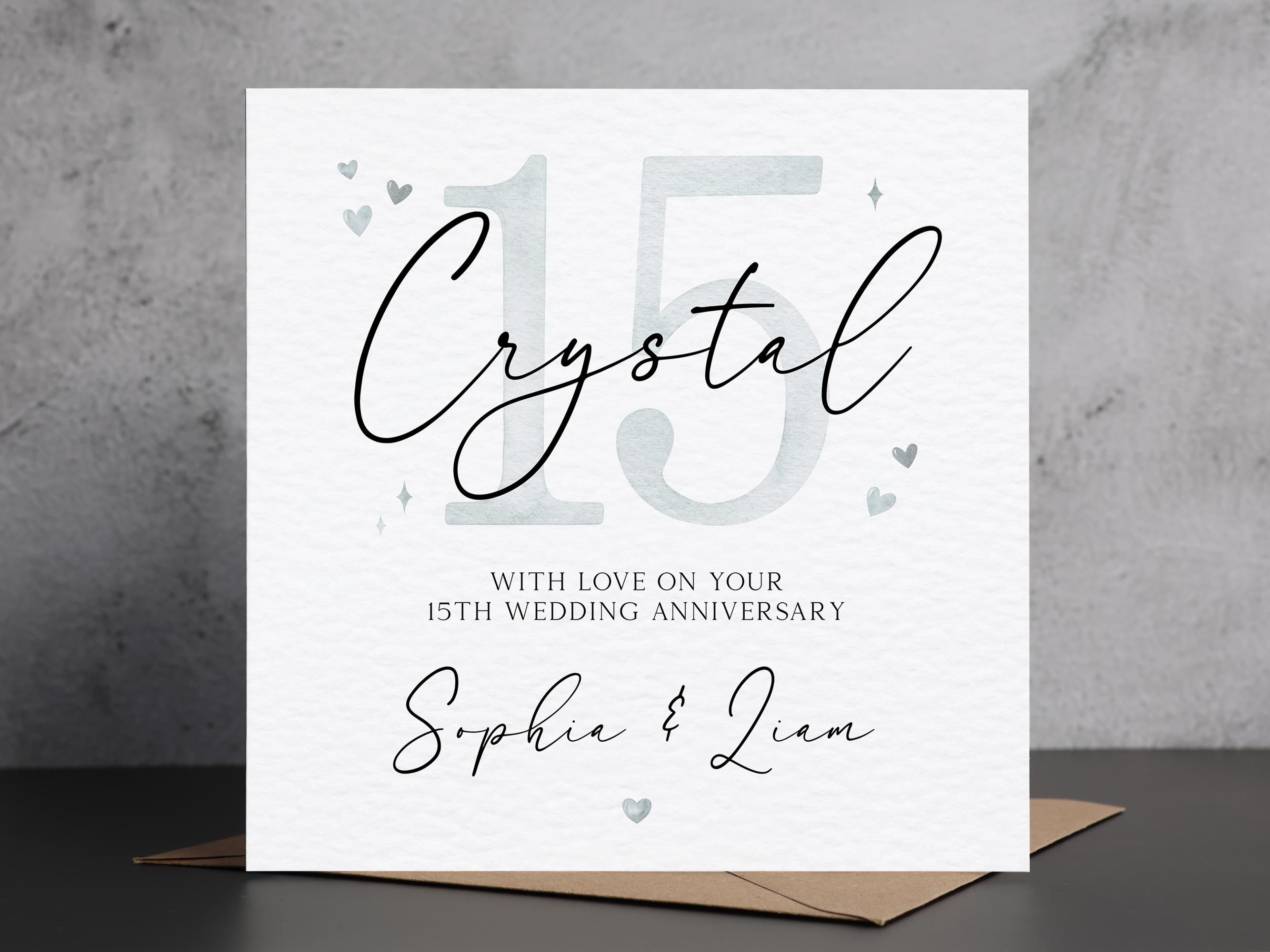 15th Anniversary Greetings Cards - Etsy Canada