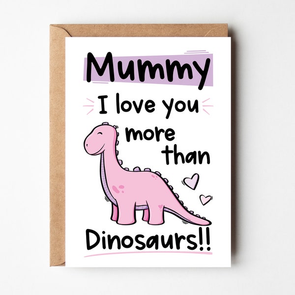 Dinosaur Card - Etsy