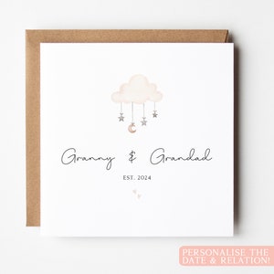 Carte Vous allez être grands-parents, carte de félicitations pour grands-parents, carte de faire-part de grossesse, carte de révélation de grossesse
