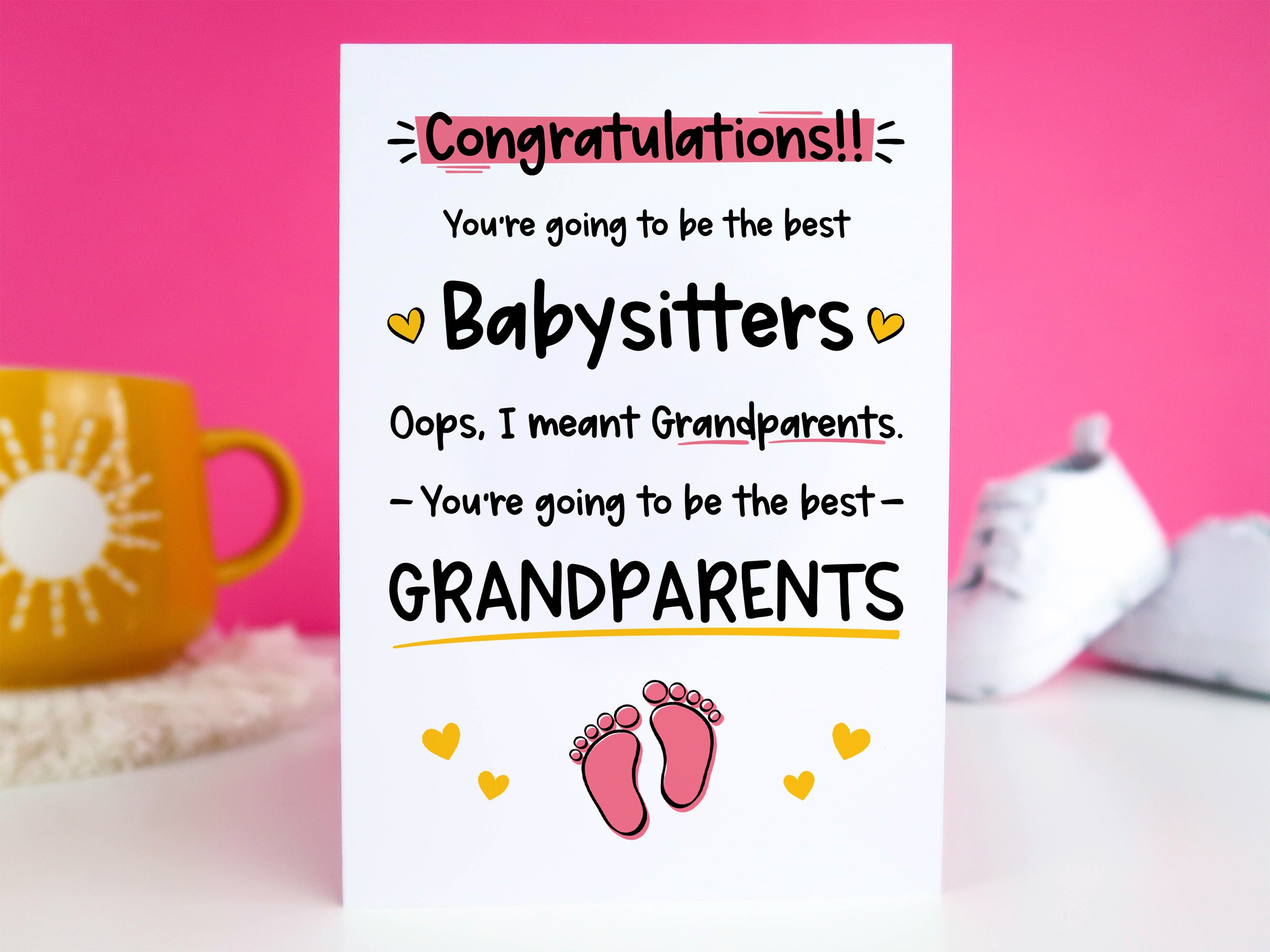 Funny Pregnancy Announcement Card Congratulations Etsy UK