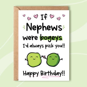 Personalised Nephew Birthday Card, Funny Birthday Card for Nephew ...