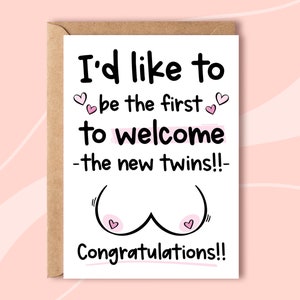 Congratulations On Your New Boobs, Boob Job Congratulations Card, New Boobs Card, Funny Surgery Card, New Boobies Card, Boob Job Card image 4