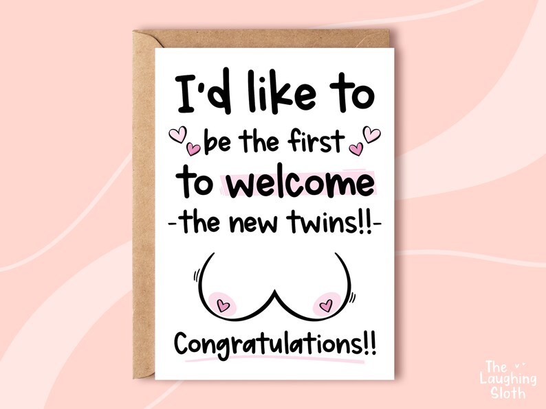 Congratulations On Your New Boobs, Boob Job Congratulations Card, New Boobs Card, Funny Surgery Card, New Boobies Card, Boob Job Card image 4