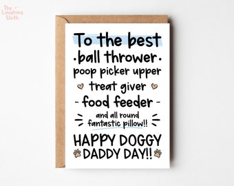 Funny Dog Father's Day Card | Dog Dad Card | Dog Father Card | Fur Baby Card | Dad Card | Humour Card | Fur Baby | Dog Lover | From The Dog