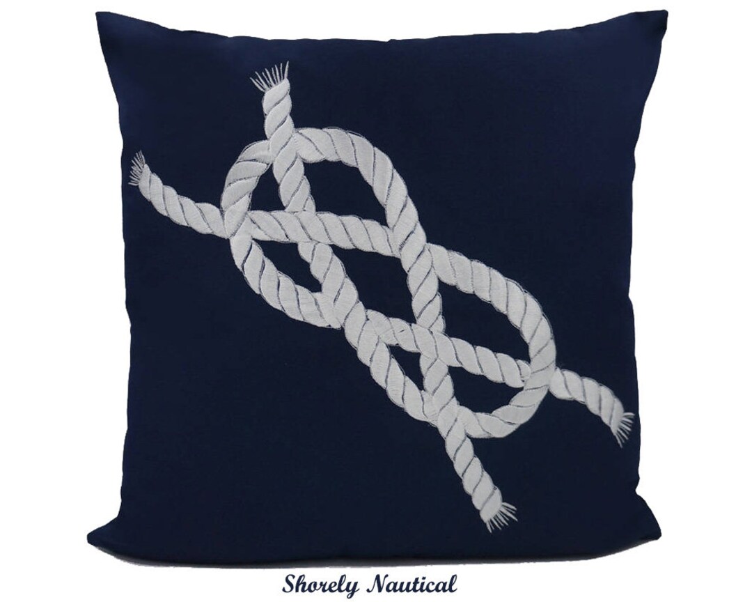 Nautical Rope Pillow Cover,lake House Decor,beach Decor,coastal Decor
