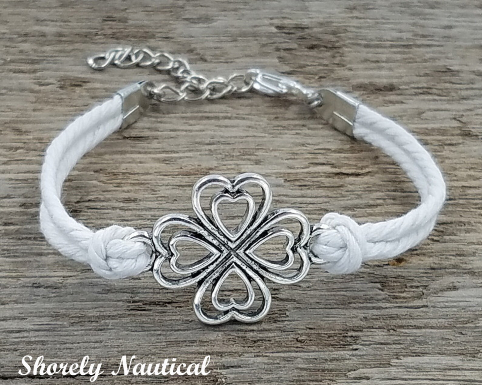 Adjustable Shamrock Rope Braceletshamrock | Etsy