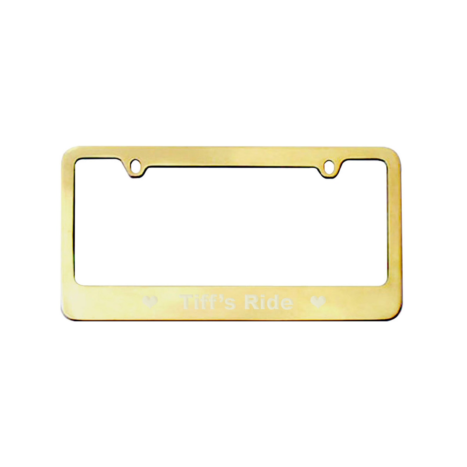 Personalized Car License Plate Frame Metal Frame License Etsy