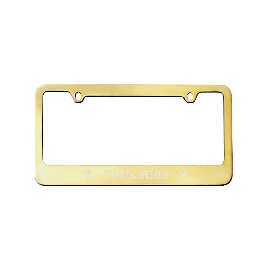 Personalized Car License Plate Frame Metal Frame License Etsy