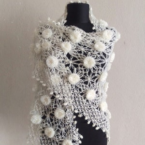 Crochet Bridal Shawl, Crochet Wedding Wrap, Crochet Shrug, Triangle Wedding Shawl, Crochet Evening Shawl, Wedding Accessories, For Her