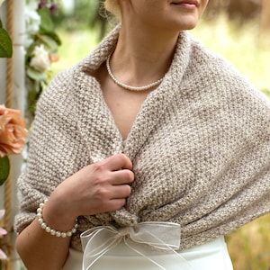 Wedding Shawl, Bridal Wrap, Wedding Shrug, Bridal Cover Up, Bridesmaid Accessories, Bridal Cape, Winter Wedding Shawl, Knitted Wedding Wrap