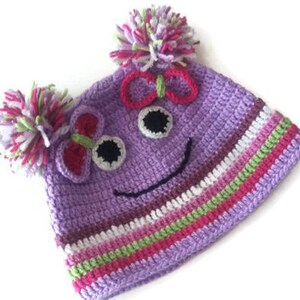Purple Baby Girl Hat, Crochet Baby Girl Hat, Baby Newborn Hat, Girl Kids Hat, Newborn Hat, Christmas Gift, Crochet Kids Hat