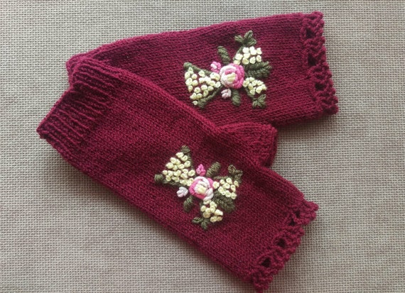 Knit Fingerless Gloves, Winter Mittens, Woman Accessories, Knit Gift, Gift For Holiday, Gift For Mom, Valentine's Day Gift, Knit Accessories