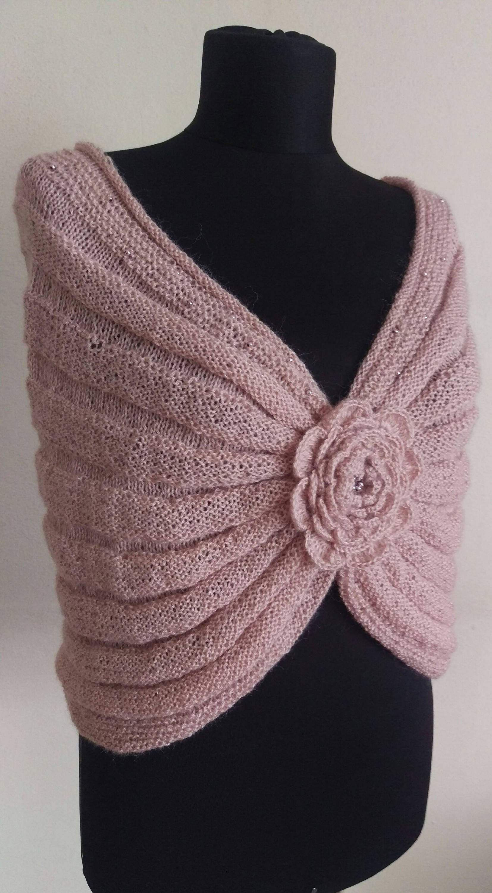 champagne wedding shawl