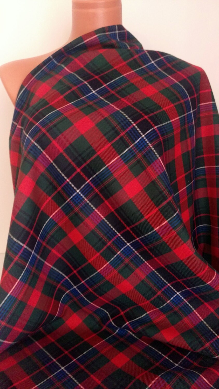 Red and Green Blanket Scarf Plaid Scarf Holiday Fashion Scarf Gift for