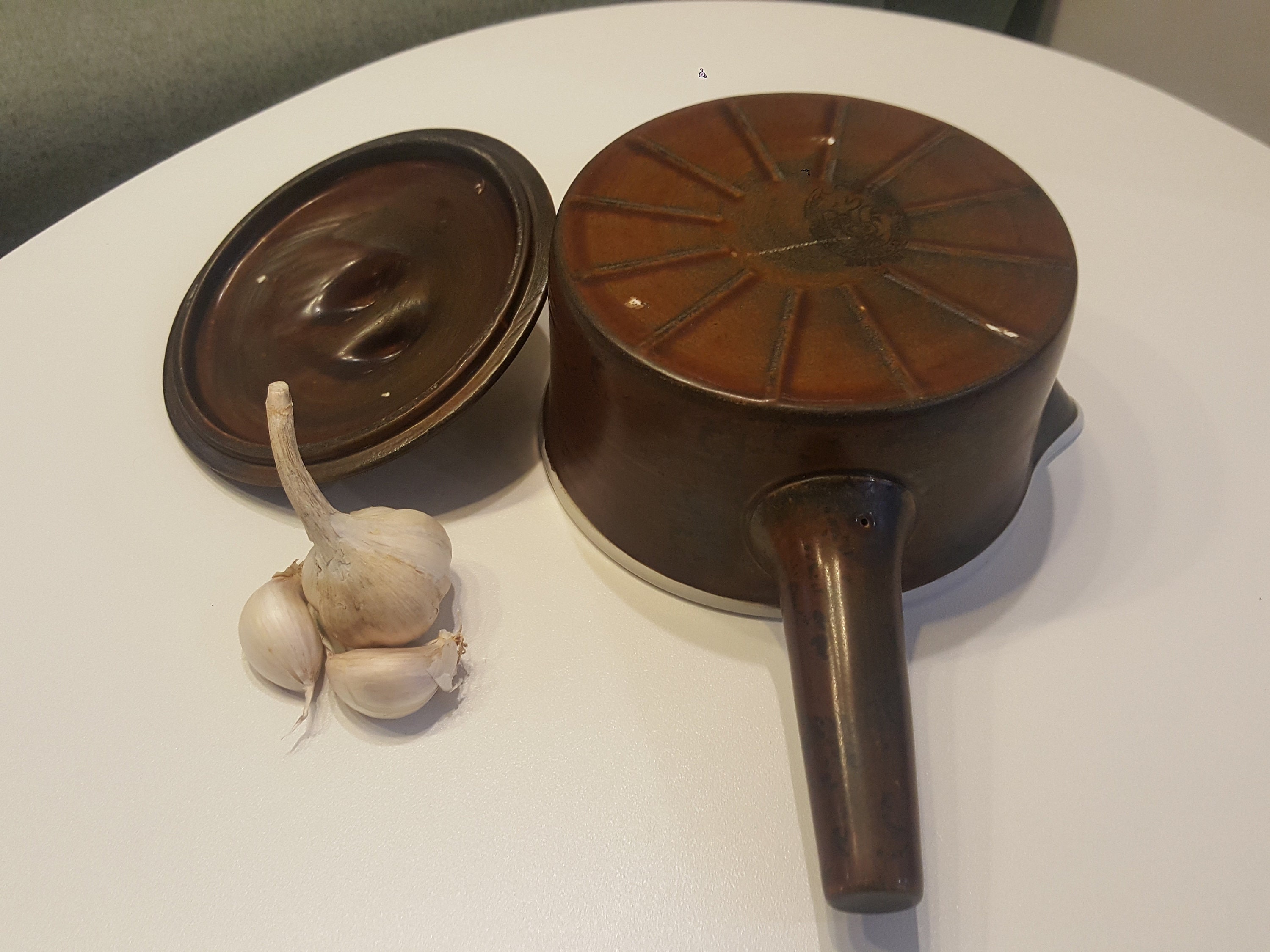 gustavsberg＊BALTIC＊Antique Casserole・* Gustavsberg Stig Lindberg COQ Casserole With Lid, Vintage Sweden