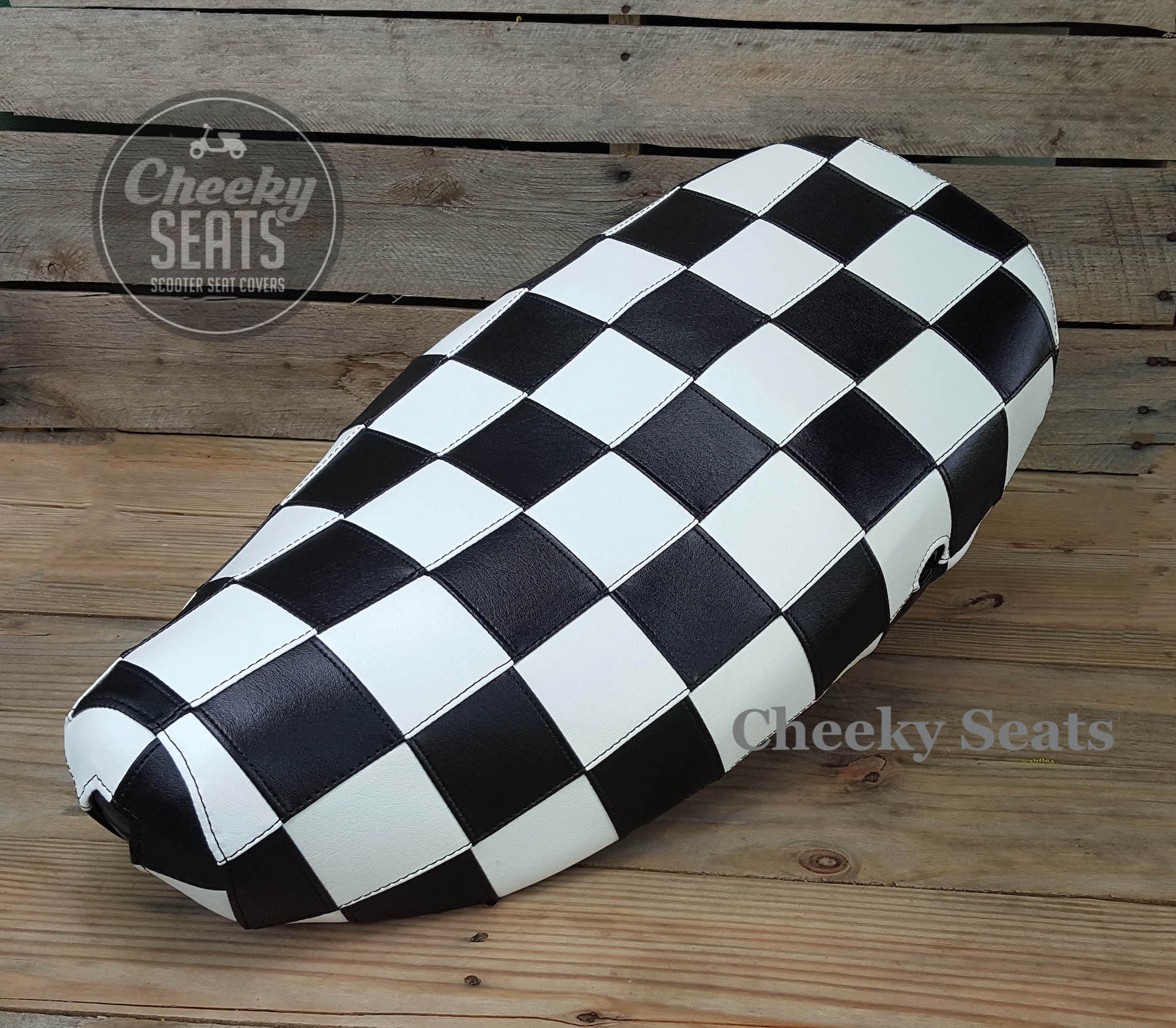 Vespa GTS Seat Covers – Cheeky Seats Scooter Seat Covers
