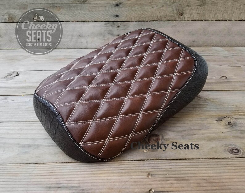 Honda Ruckus Double Diamond Stitch And Croc Seat Cover By Image 0