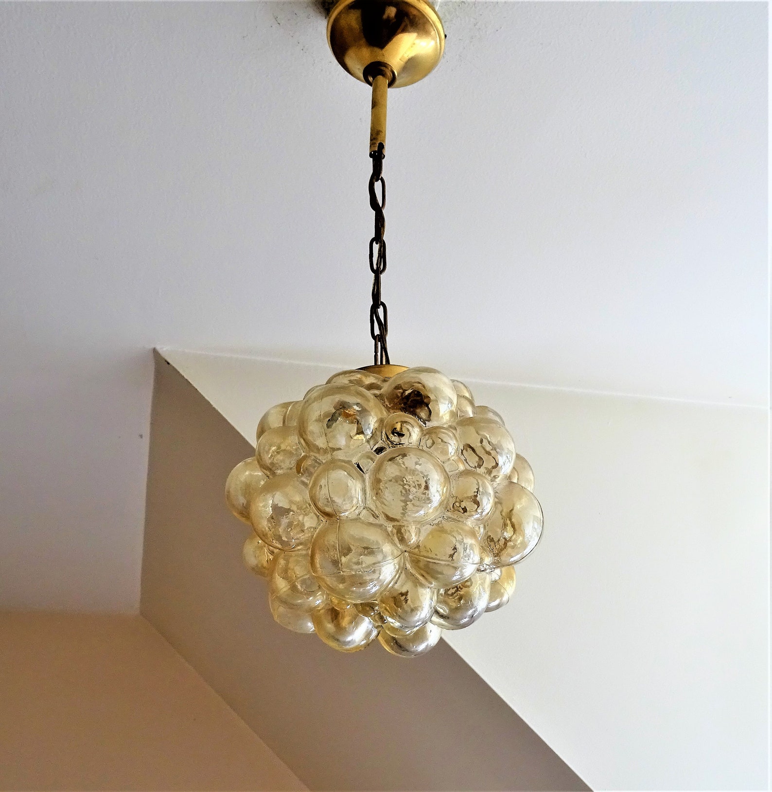 Vintage Bubble Glass Lamp Helena Tynell Limburg 1960s Bubble Etsy