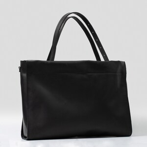 Leather Shopper oversized XXL Tote Bag with adjustable strap / handcrafted from top-grain leather zdjęcie 3