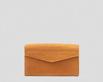 Elegante Leder Continental Geldbörse - Geräumige Damen Clutch mit Mehreren Kartenfächern