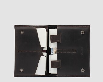 Leather Travel Wallet | Passport Wallet | Premium vegetable-tanned leather