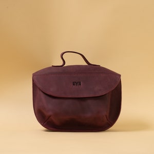 Sac à bandoulière en cuir fabriqué à la main / Petit sac pour femme / Sac à main en cuir / Sac à main en cuir fabriqué à la main Burgundy