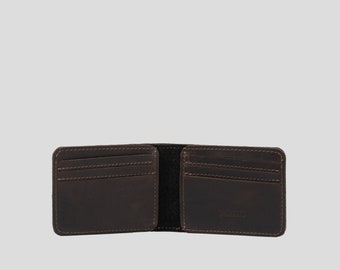 Leather Billfold Wallet - Dollar Bill