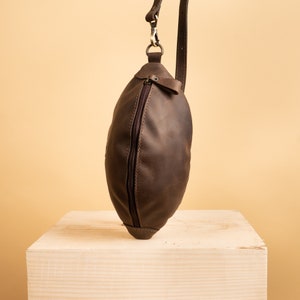 Sac banane en cuir / Petit sac pour femme / Sac banane en cuir / Sac à main en cuir fabriqué à la main